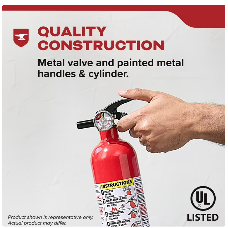 (2 pack) Kidde Basic Fire Extinguisher for Home, Residential 1A10BC