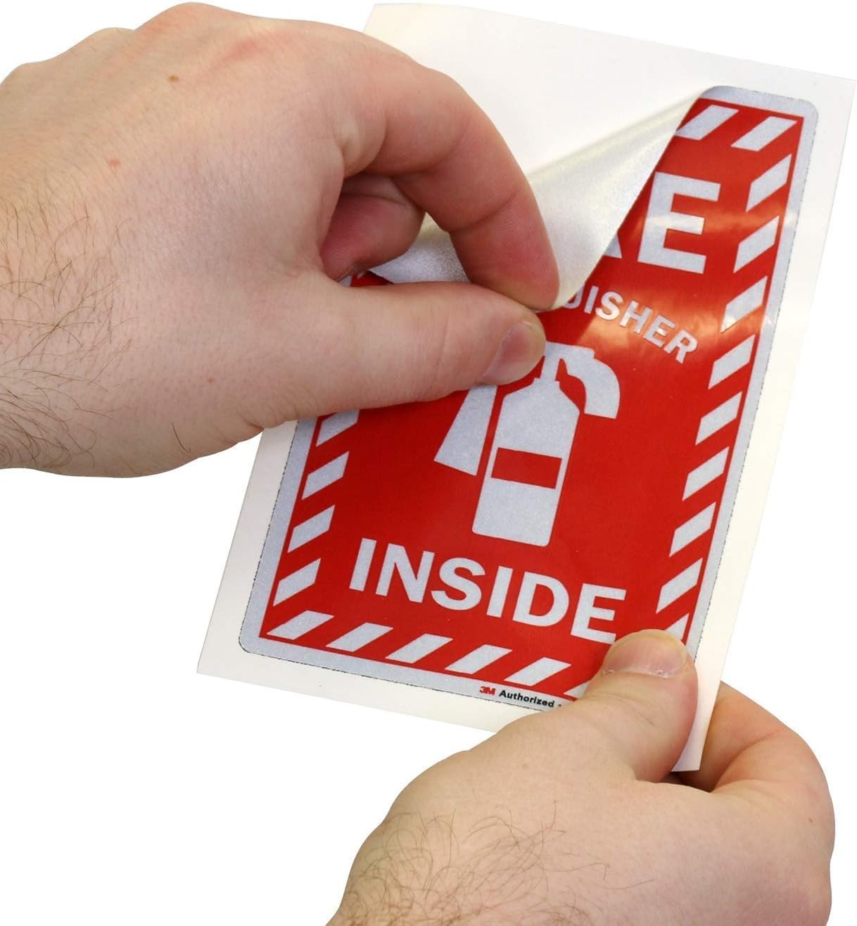 SmartSign Fire Extinguisher Inside Label | 4″ x 6″ Engineer Grade Reflective, Pa