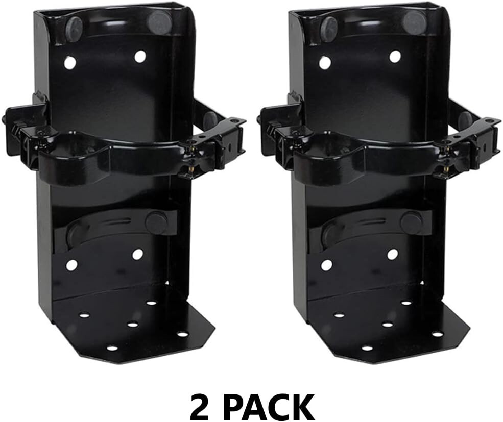 🔥🧯(PAIR) 20lb. AMEREX Fire Extinguisher Brackets – Black – Heavy Duty 810 – 7″