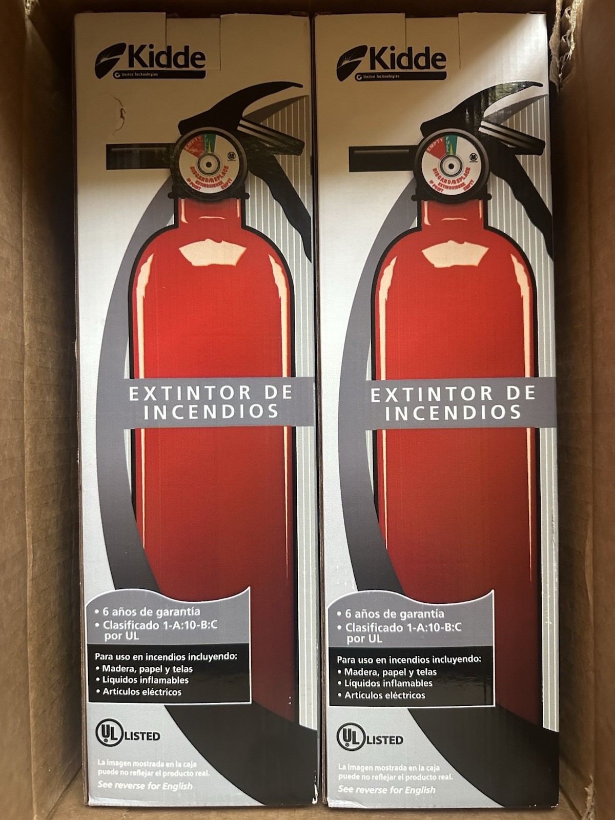 Kidde Multi Purpose Fire Extinguisher 1A10BC, 2 Pack