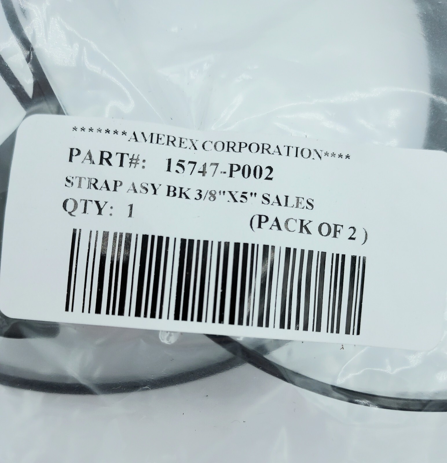 *Lot of 10* Amerex Fire Extinguisher Hose Straps, 3/8″ x 5″ Diameter #15747