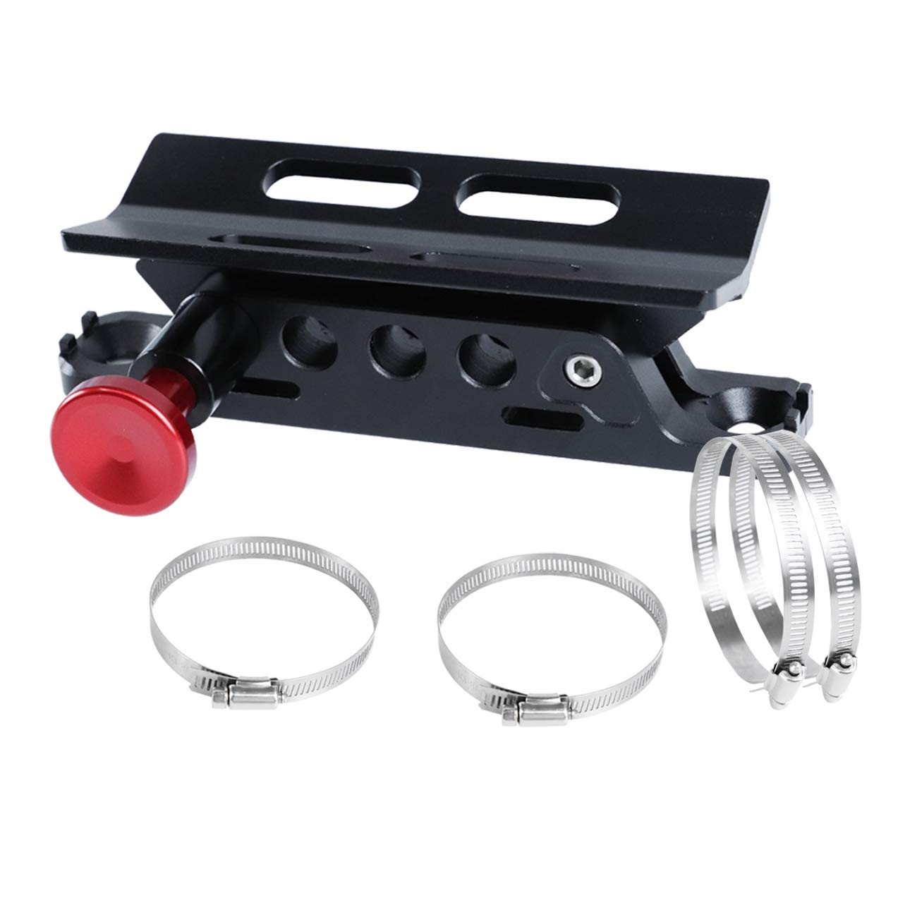 Quick Release Adjustable Aluminum Roll Bar Fire Extinguisher Holder Black