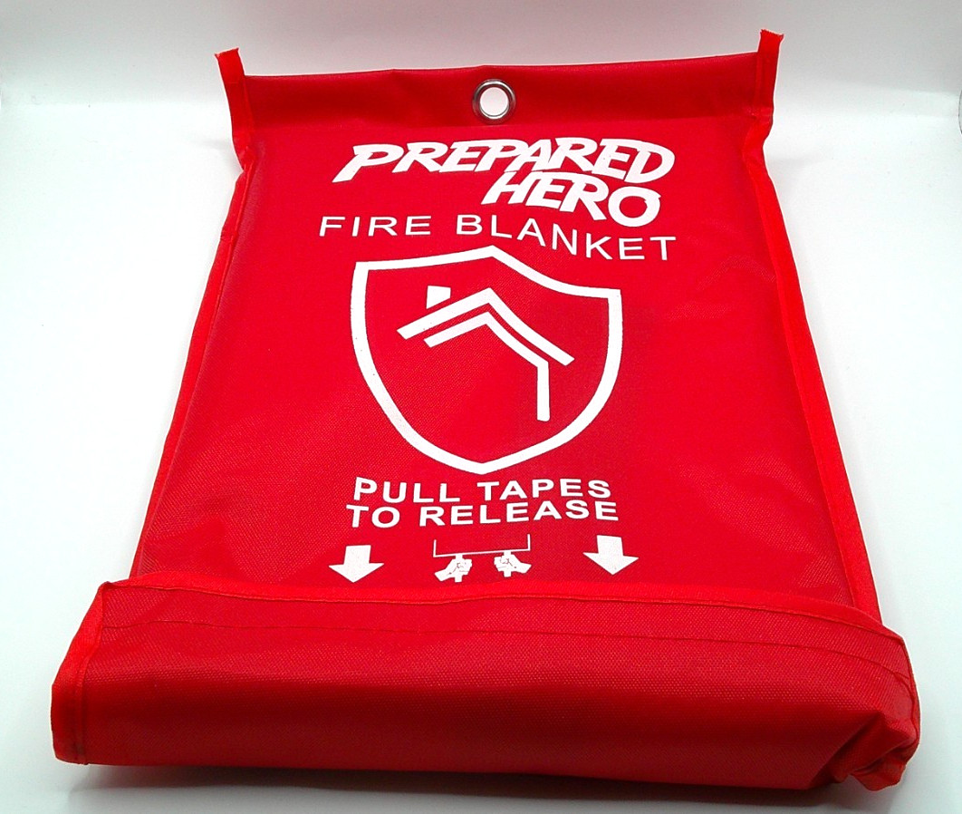 Prepared Hero Home Emergency Fire Blanket Fiberglass 39×39 Extinguisher New