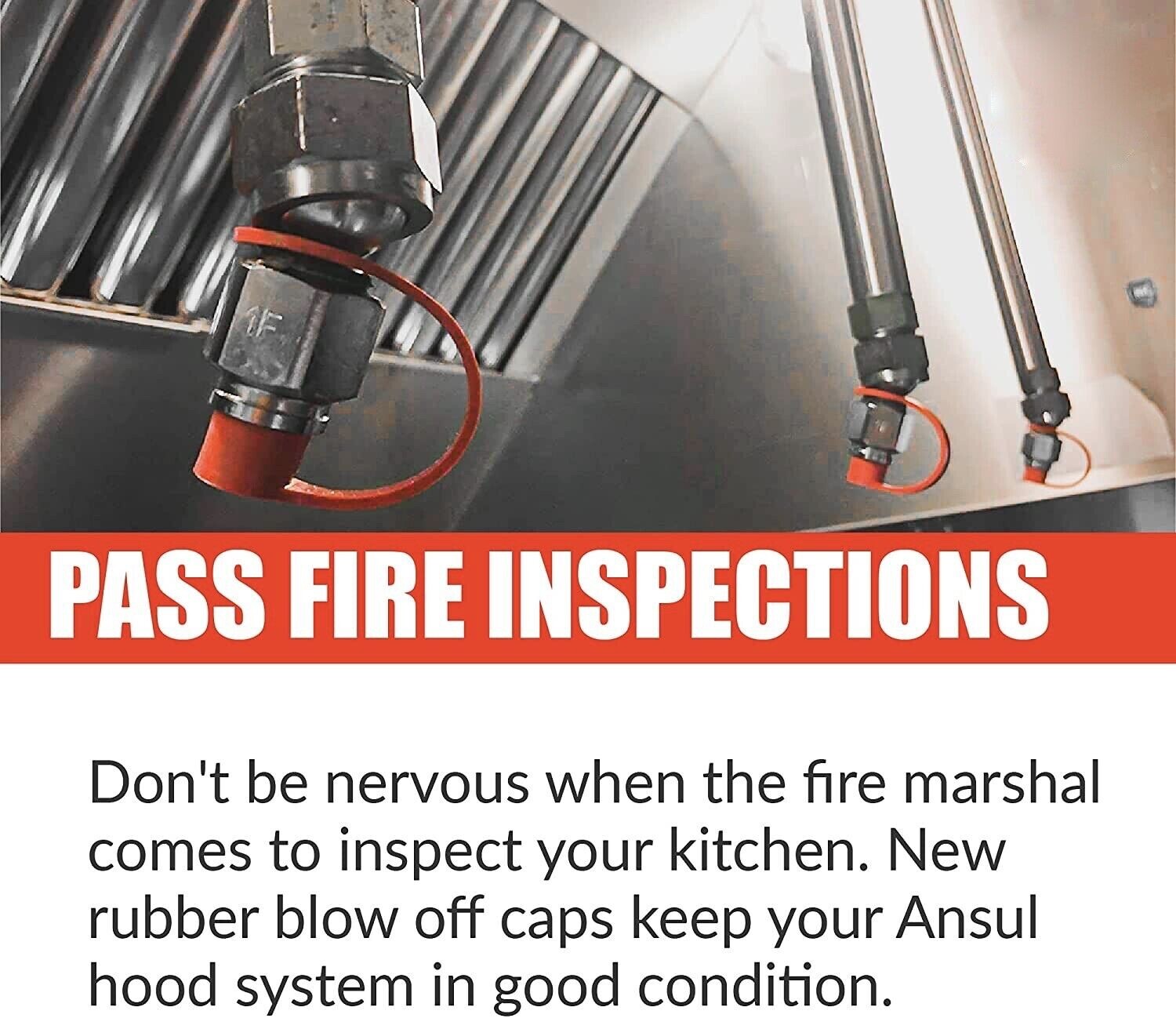 🔥🔥75 Pcs R102 Type FIRE SUPPRESSION SYSTEM RUBBER BLOW OFF NOZZLE CAPS.🔥🔥