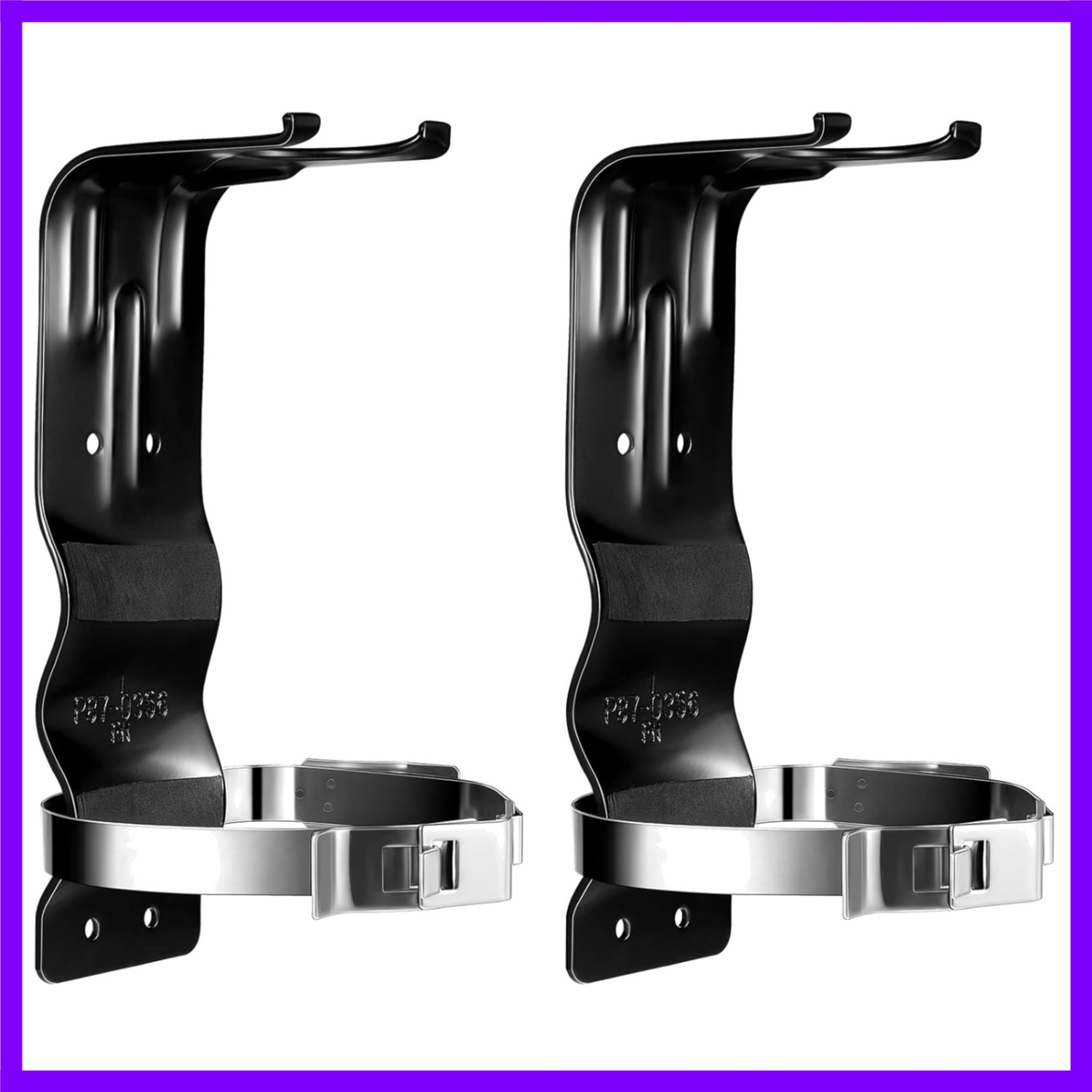 2 Pack Fire Extinguisher Bracket 5 lb Wall Mount Stainless Steel Fire Extingu…