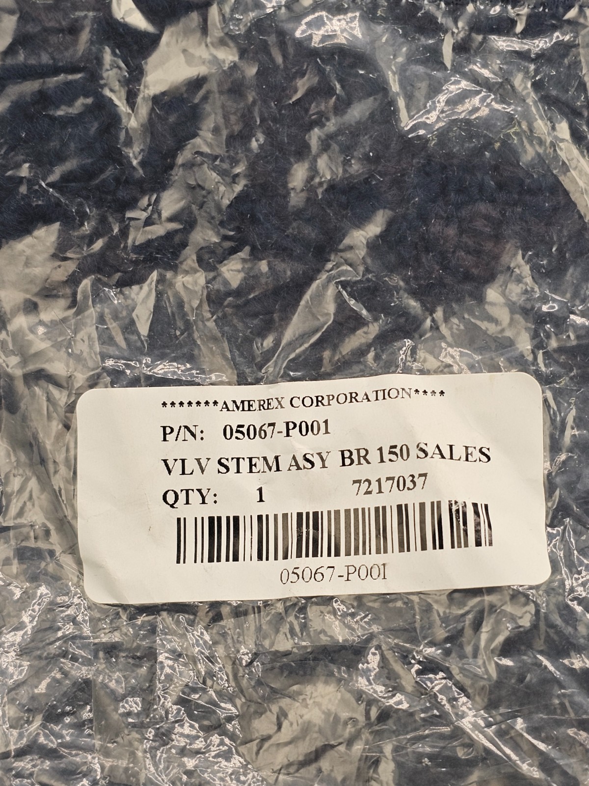 (QTY 2) Amerex 05067-P001: Valve Stem Assembly BR 150