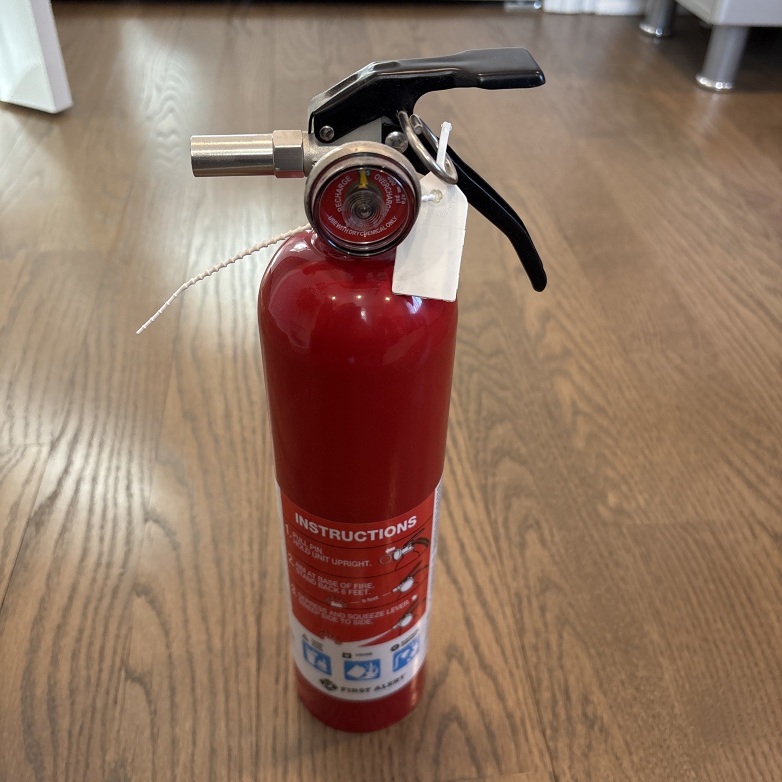 First Alert HOME1 Rechargeable Standard Home Fire Extinguisher UL Rated 1-A:10-B