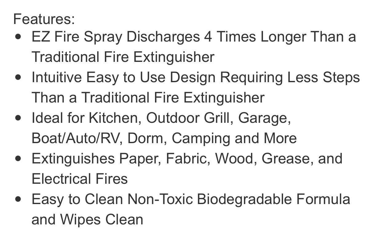 First Alert Fire Extinguisher | EZ Fire Spray Fire Extinguishing Aerosol Spra…