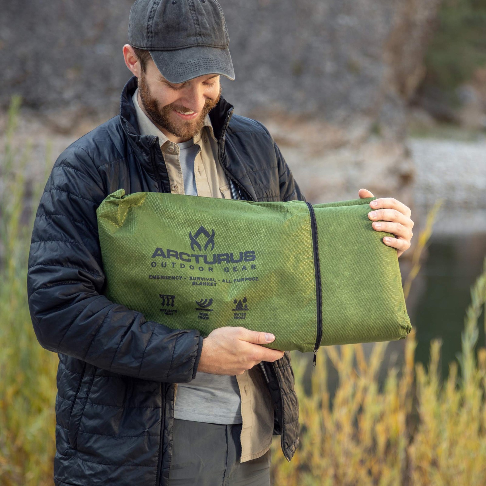 Xl Heavy Duty Survival Blanket “ Insulated Reflective Thermal Camping Tarp 8.5 F