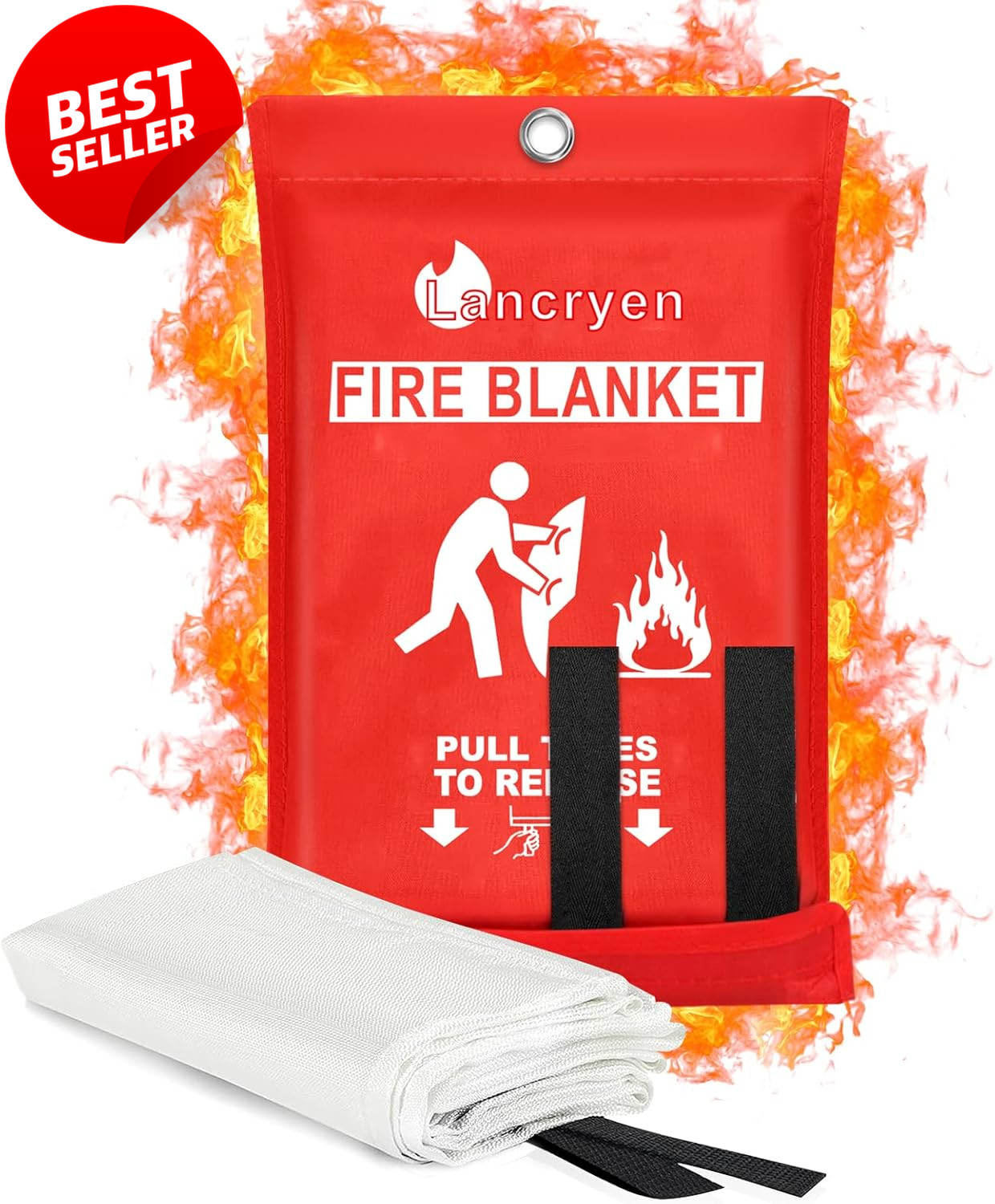 40×40 Fire Blanket Emergency Flame Retardant – US