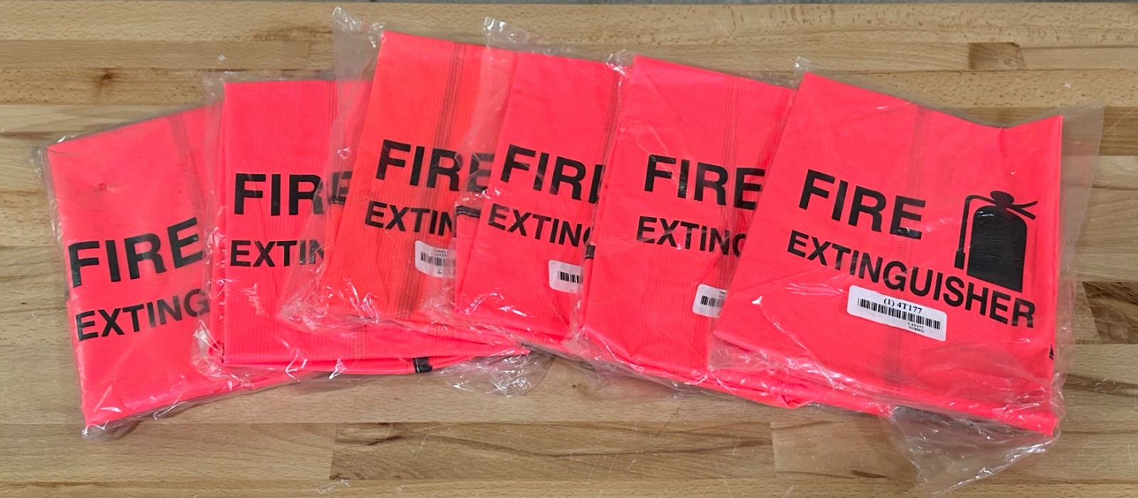 6 Steiner Fire extinguisher covers 15 to 30lb tank nylon 4T177 Xt8WG hook loop