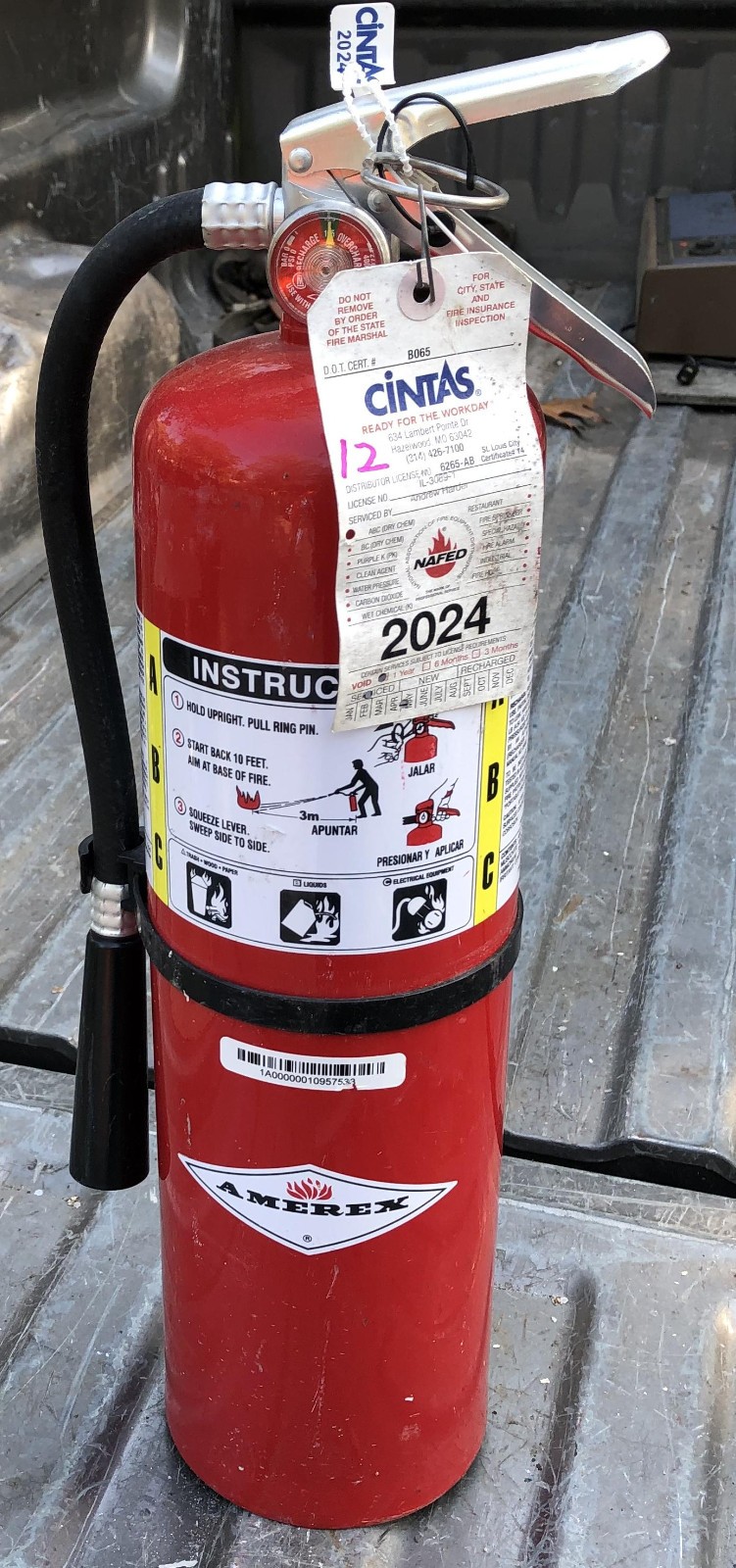 Dry Chemical 10lb Fire Extinguisher Amerex B456 – #12