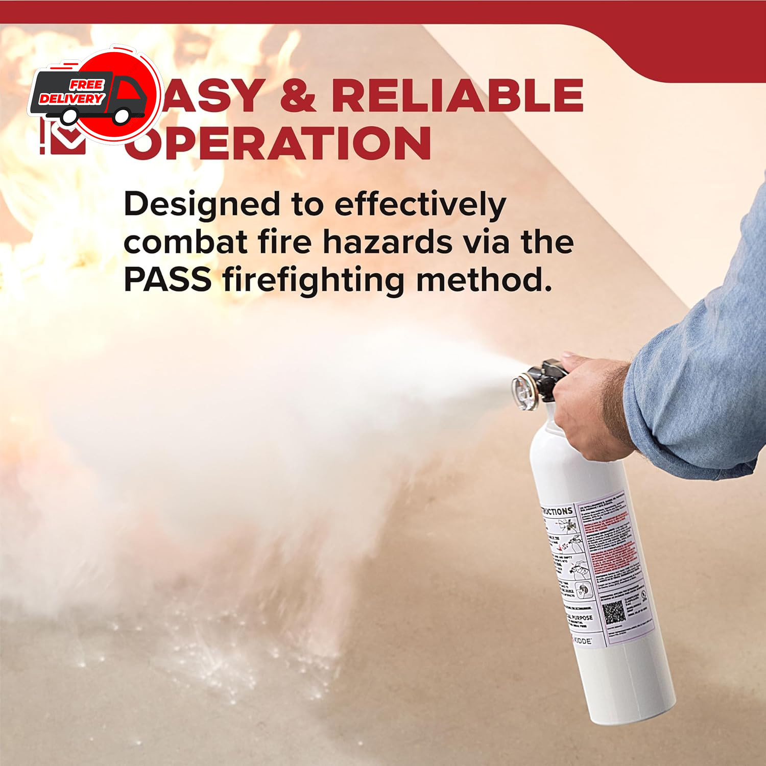 Fire Extinguisher for Vehicles Cars Trucks Single-Use 5BC ‎3.2 pounds