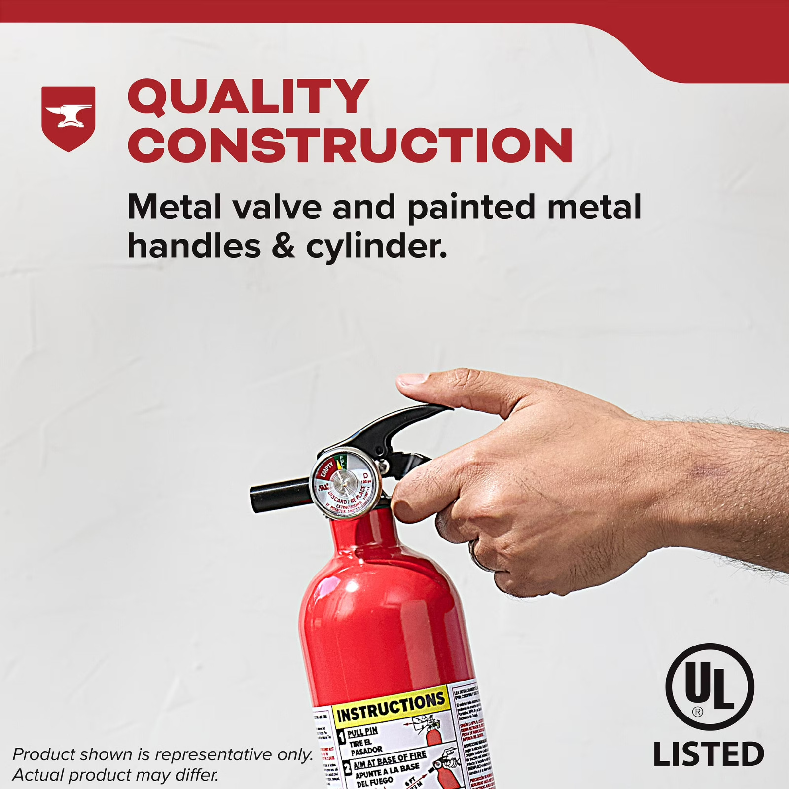 (2 pack) Kidde Fire Extinguisher for Vehicles, Single-Use, Dry Chemical, 5BC