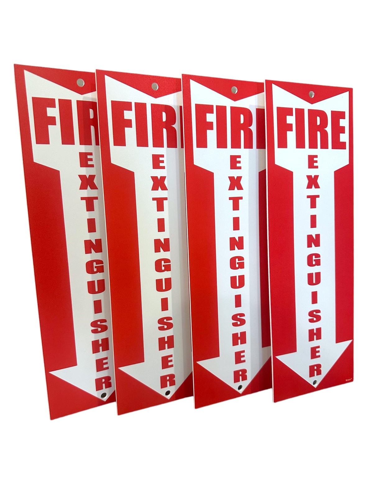 (4 pack) Fire Extinguisher Signs Fire Extinguisher For Business Office or War…