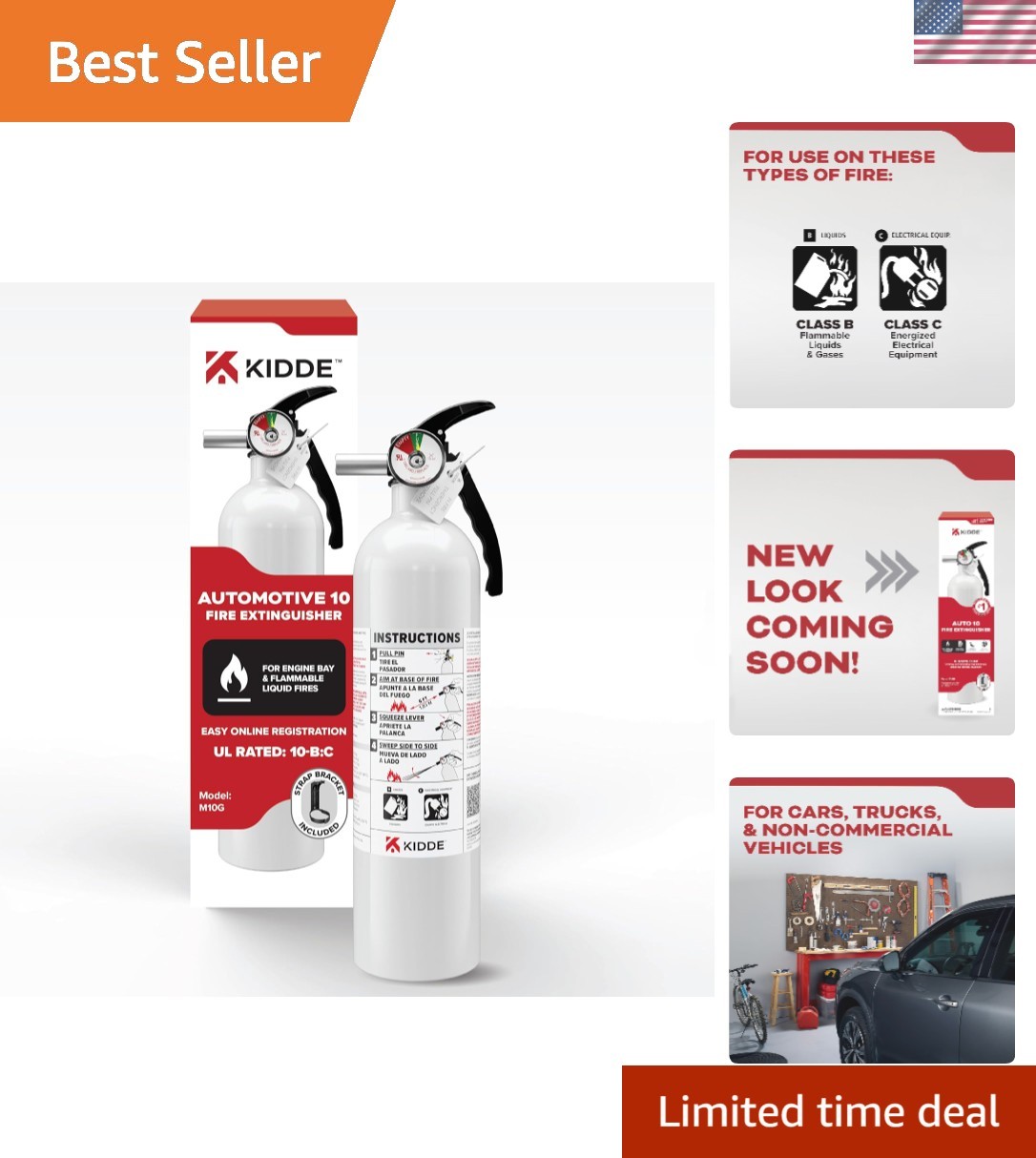 Reliable Hand-Powered Fire Extinguisher for Autos – Compact & Efficient Design