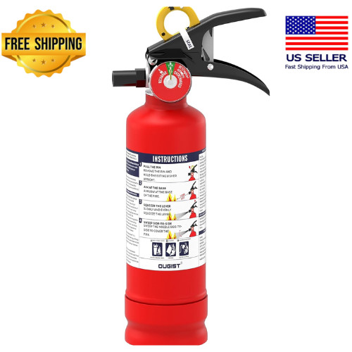 ABC Dry Powder Fire Extinguisher, 2.5 lb – 1-A:10-B:C Rated, Fire Extinguisher f