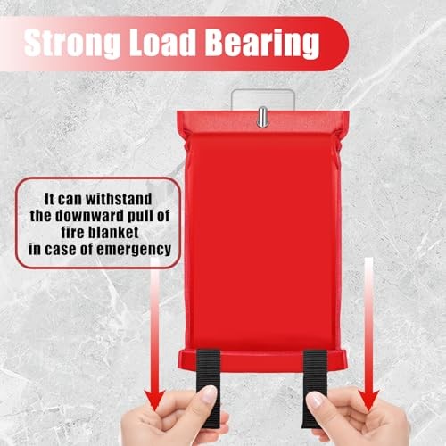 Emergency Fire Blanket Wall Hooks 3 Pack Stainless