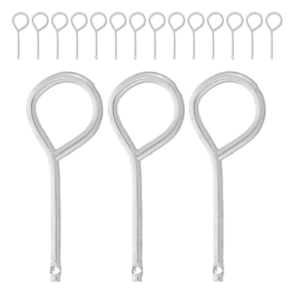 60 Pcs Stainless Steel Fire Extinguisher Safety Pull Pins Replacement Lock Pins