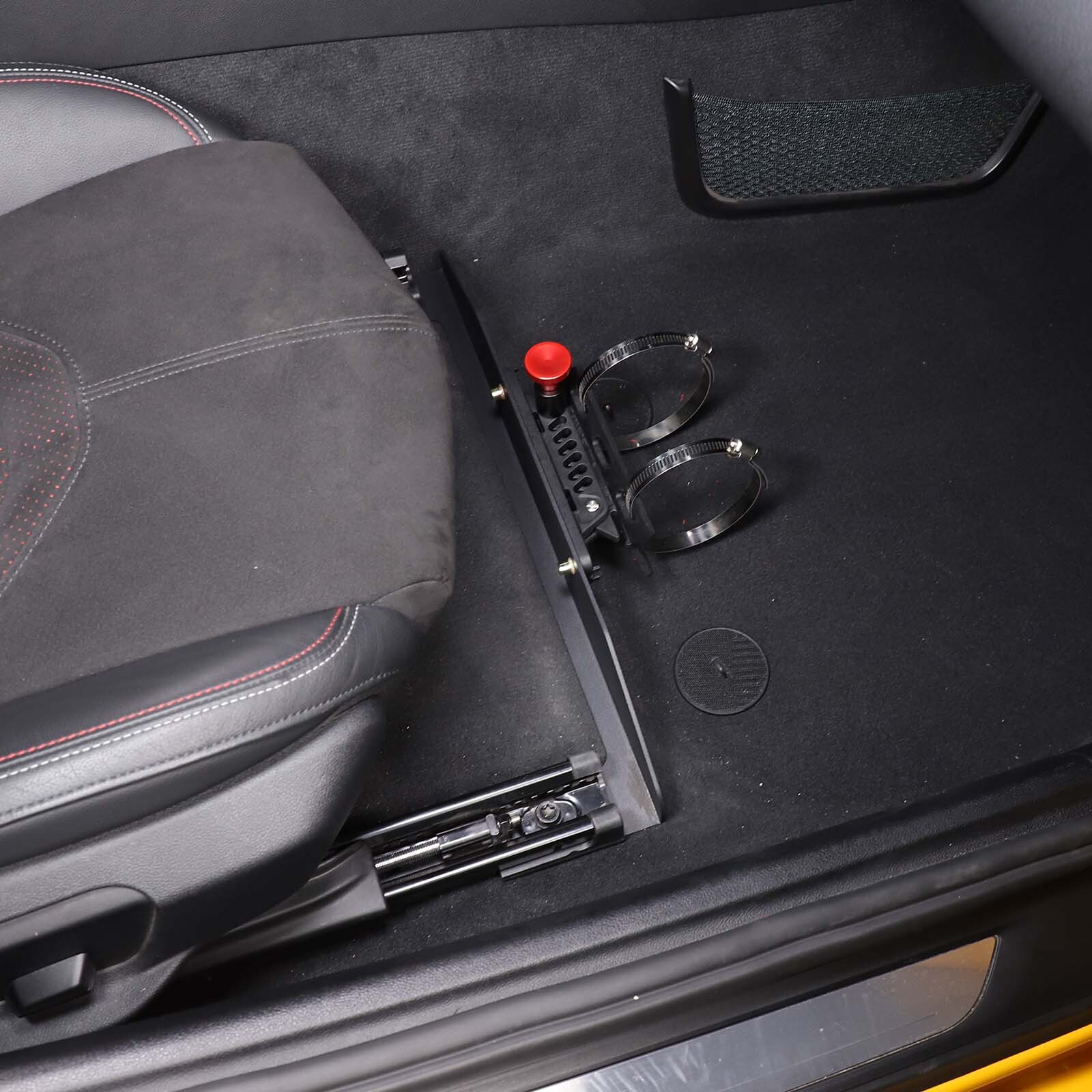 Aluminum Passenger Seat Bottom Fire Extinguisher Bracket For Toyota Supra 19-22
