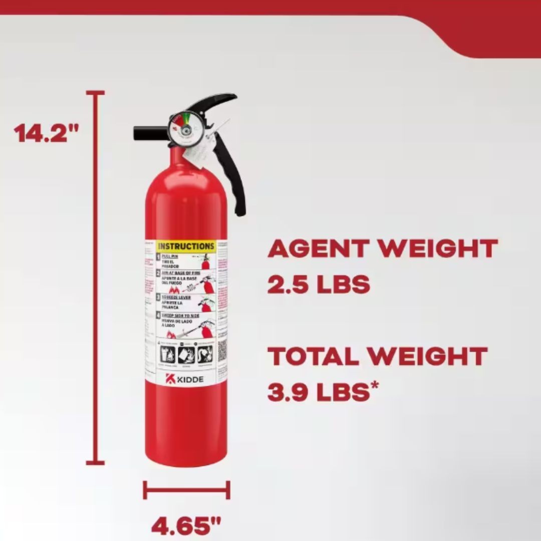 (2 pack) Kidde Basic Fire Extinguisher for Home, Residential 1A10BC
