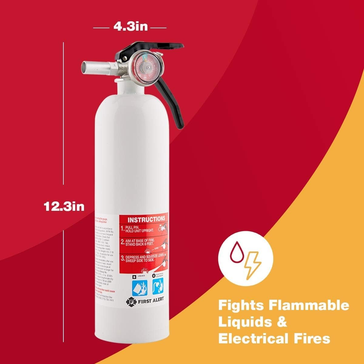 Rechargeable Fire Extinguisher, Corrosion-Resistant – Perfect for Travel Safety