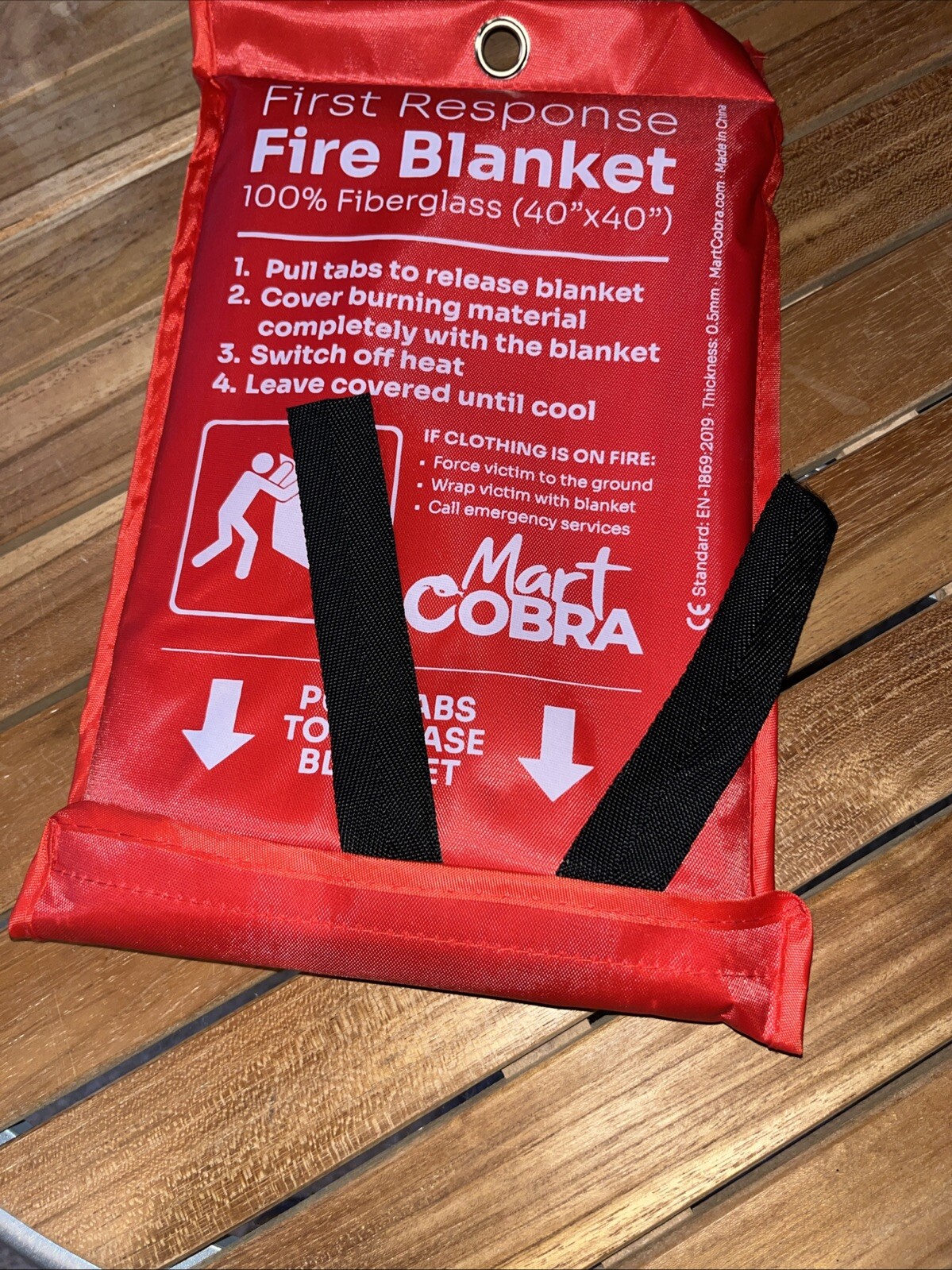 New First Response Fire Blanket 4 Units. Fire Protection. 40”X40” New Unused.