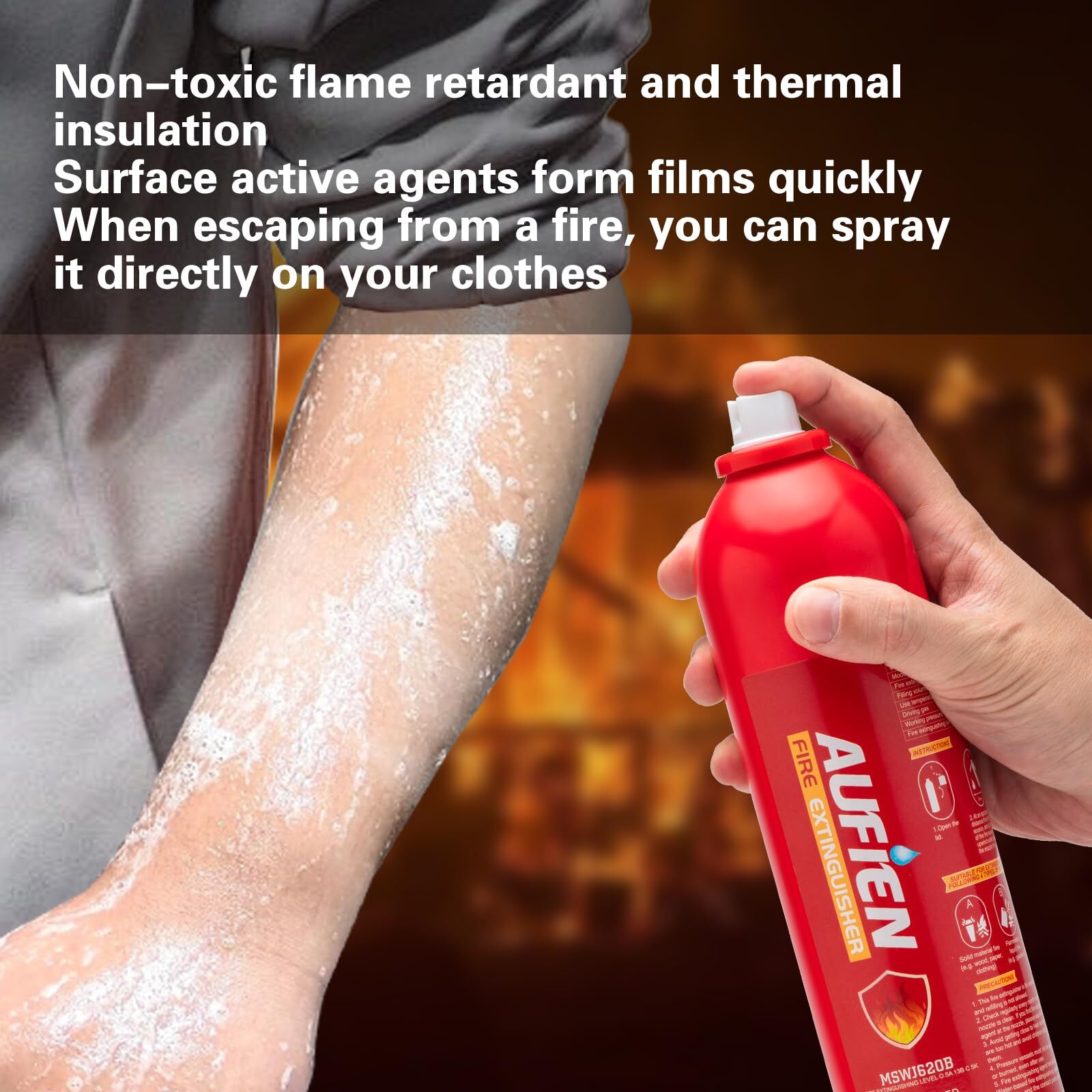 Aufien Fire Extinguisher for Home, Non-Toxic Fire Extinguishers for Vehicle,Kitc