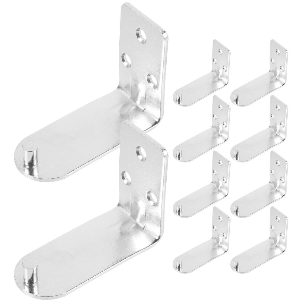 10Pcs Fire Extinguisher Wall Mount Brackets Metal Storage Hooks Transparent
