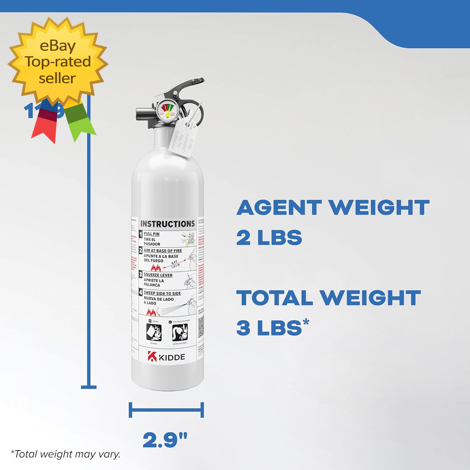 Marine Boat Fire Extinguisher Single Use 5BC Safety Emergency Protection Kit