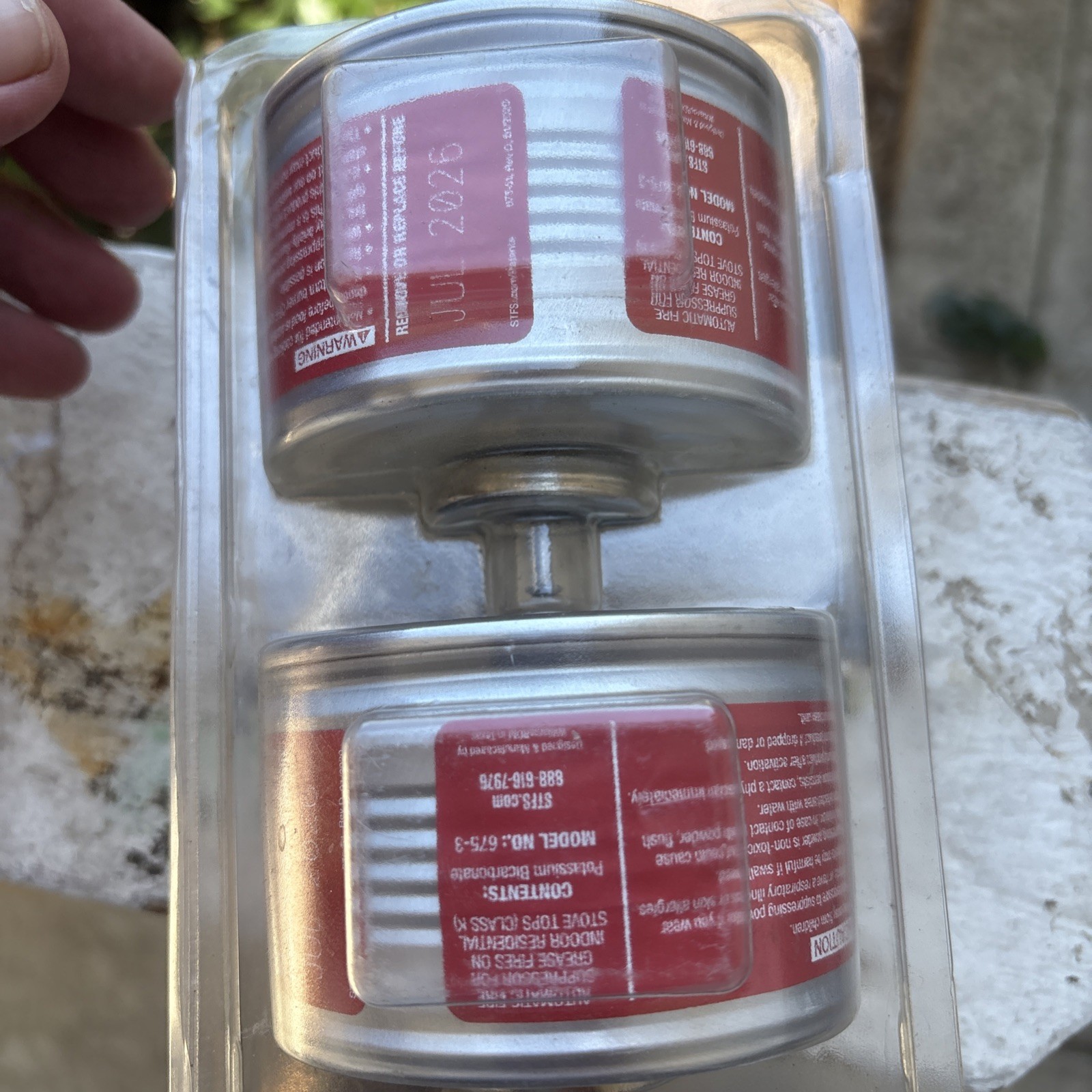 StoveTop FireStop 675-3D RangeHood Fire Suppressor 2 Pack EXP 7 2026EXTINGUISHER