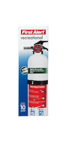White – FIRST ALERT REC5 RECHARGEABLE FIRE EXTINGUISHER SODIUM BICARBONATE
