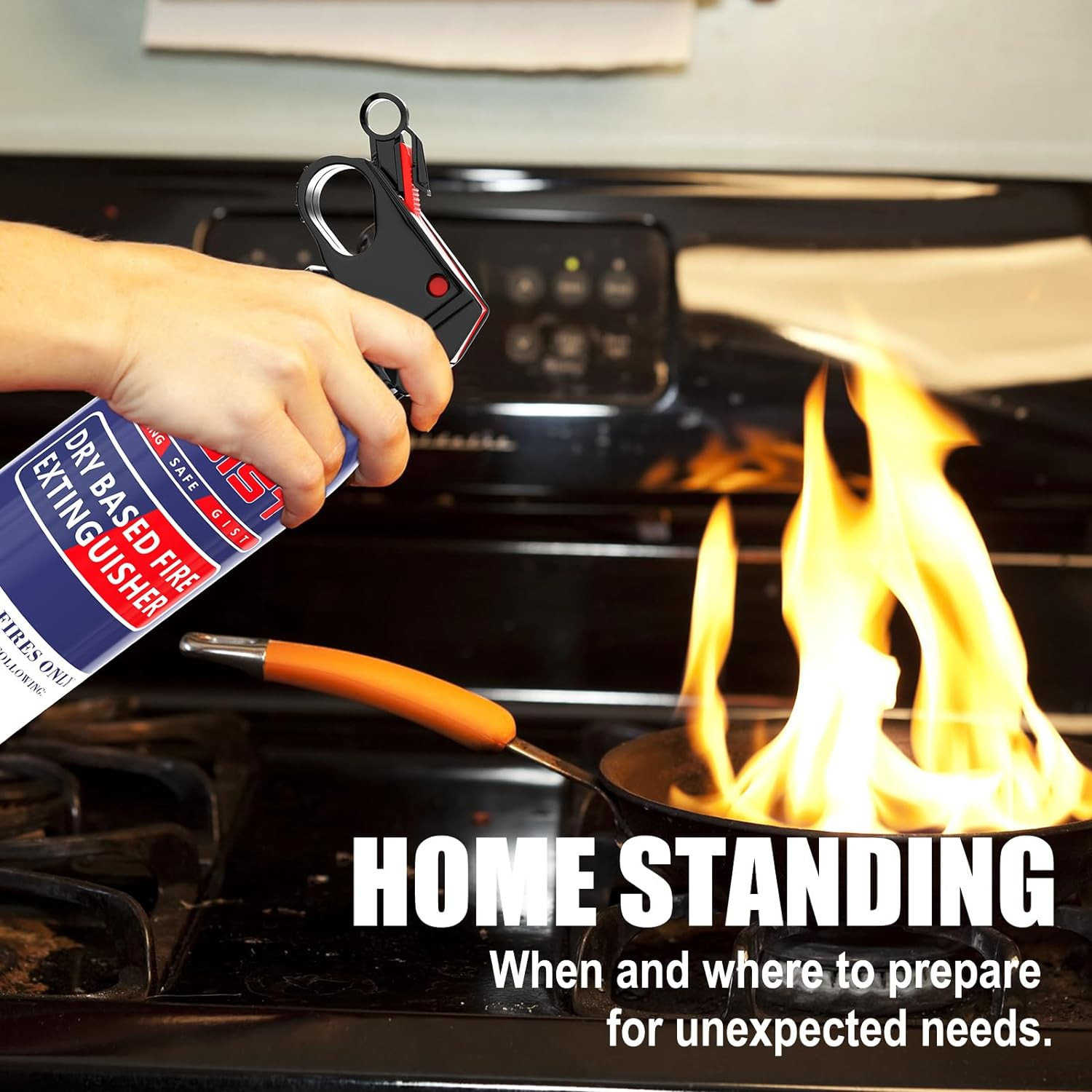 Dry Stop Fire Extinguisher Spray – 600G Quick-Acting Powder for Home, Vehicle…