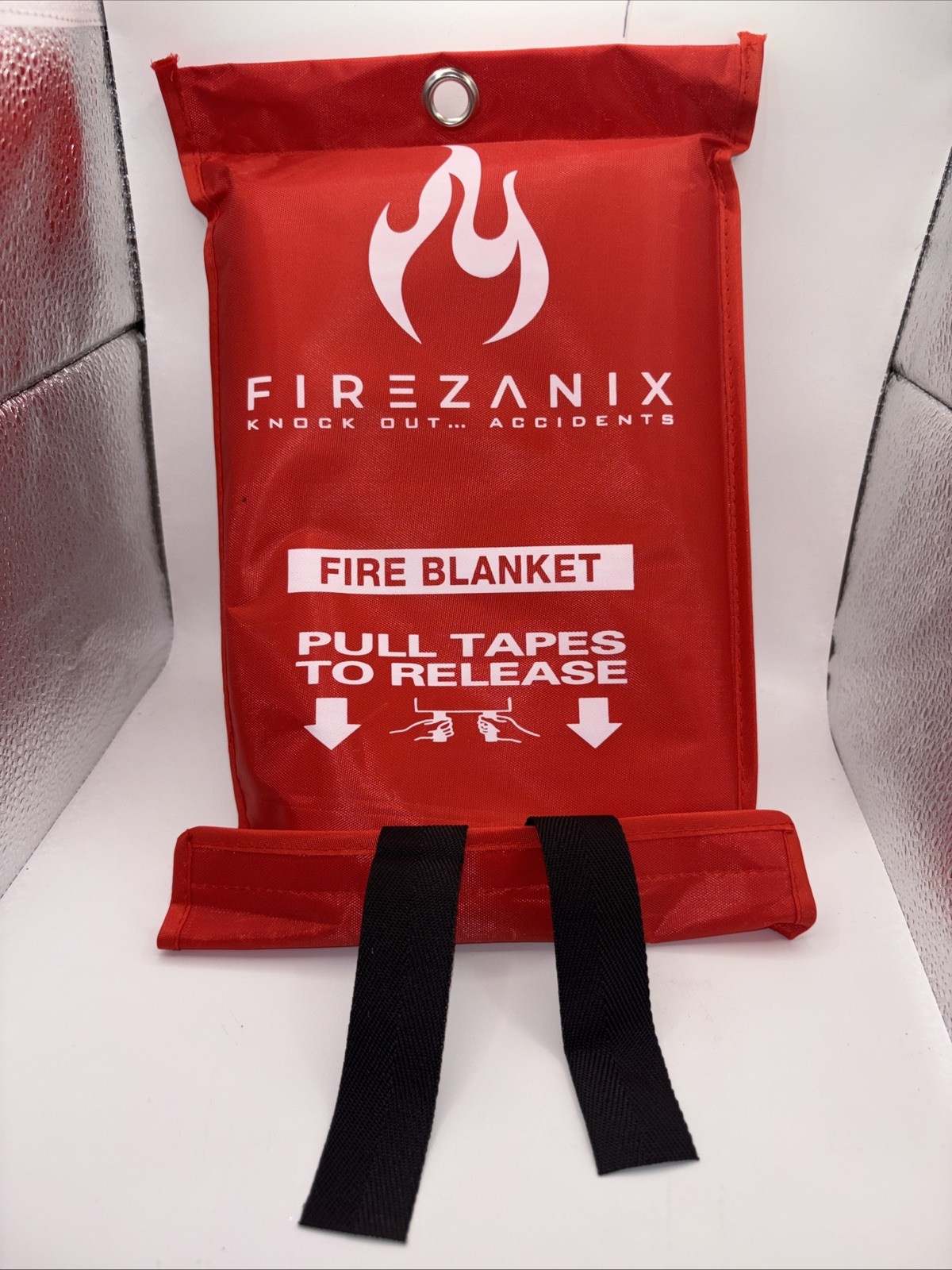 FIREZANIX Fire Blanket 2 Pack 40×40 Emergency Fiberglass Kitchen Safety