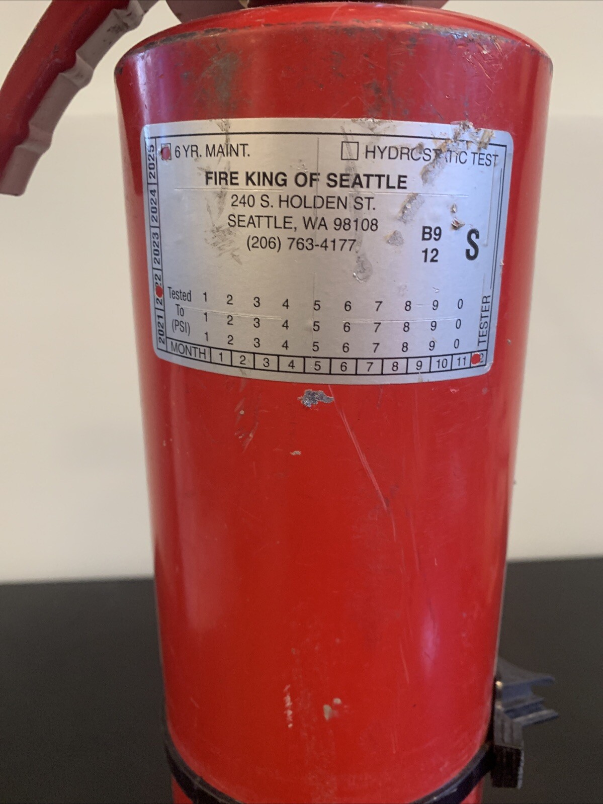 ANSUL SENTRY DRY CHEMICAL FIRE EXTINGUISHER Its Full 2022 Test Tag