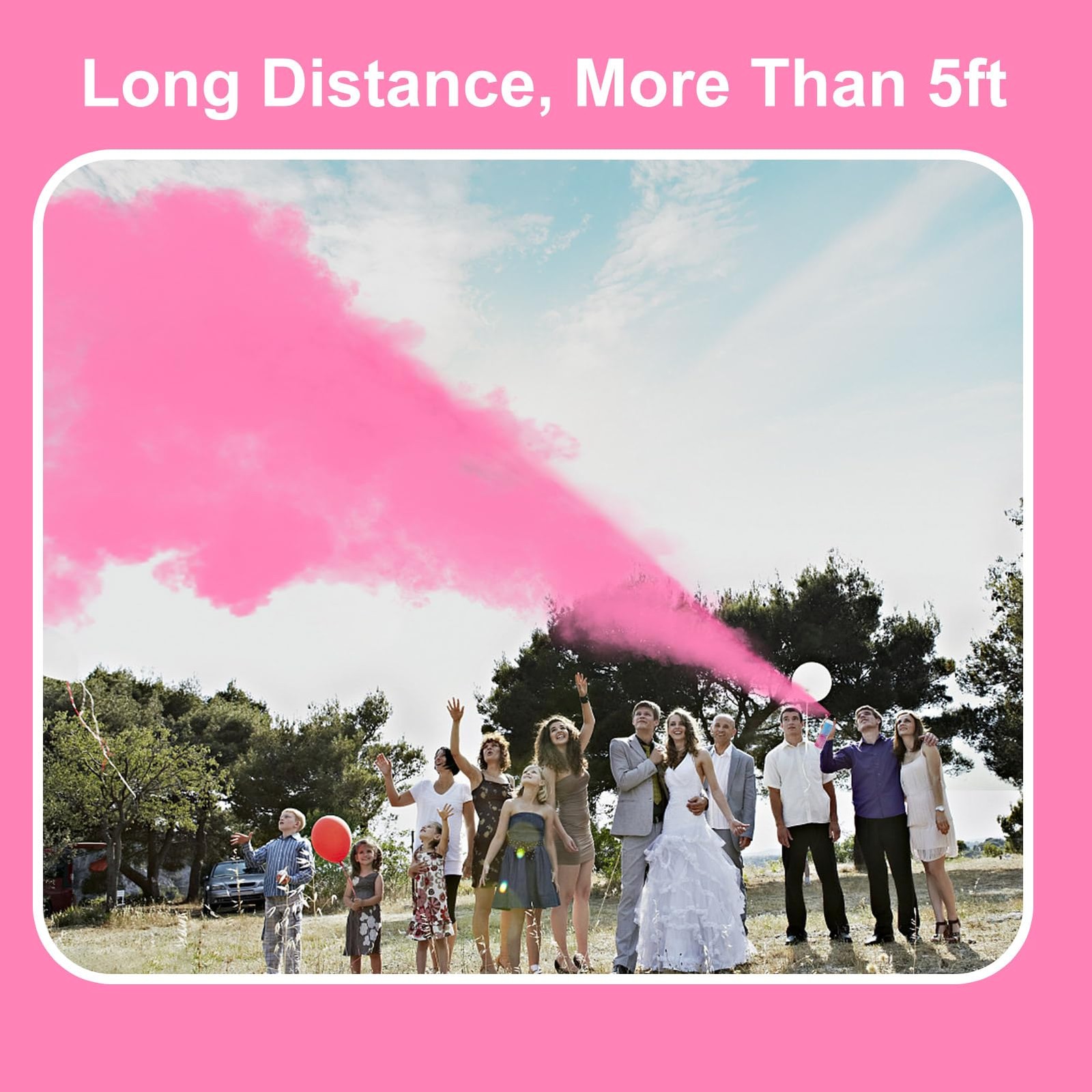 4-Pack Pink Gender Reveal Fire Extinguisher Baby Reveal Party Decorations