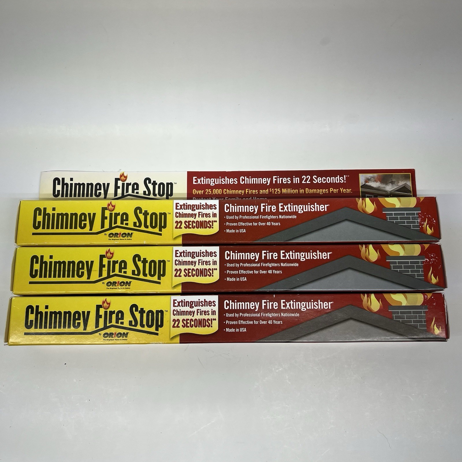 3x Orion Chimney Fire Stop Extinguisher for Fireplace Works in 22 Seconds! NEW