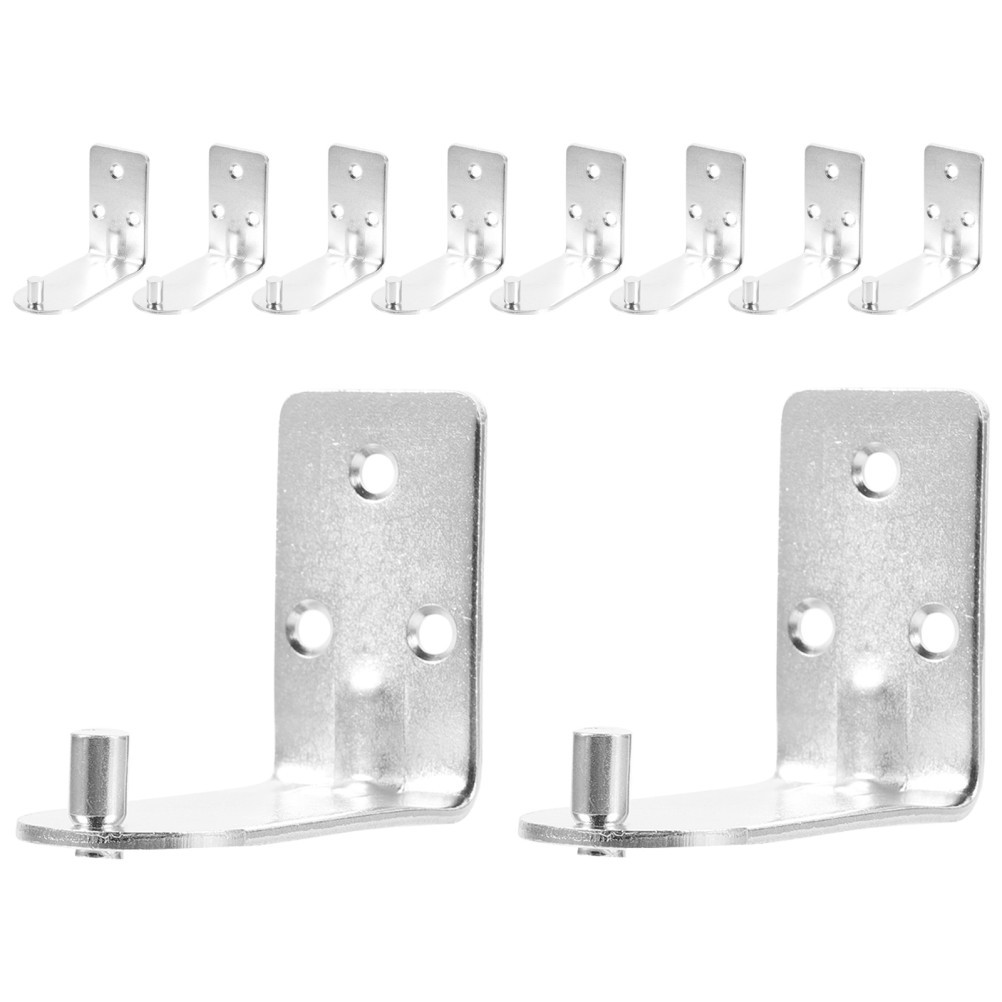 10Pcs Fire Extinguisher Wall Mount Brackets Metal Storage Hooks Transparent