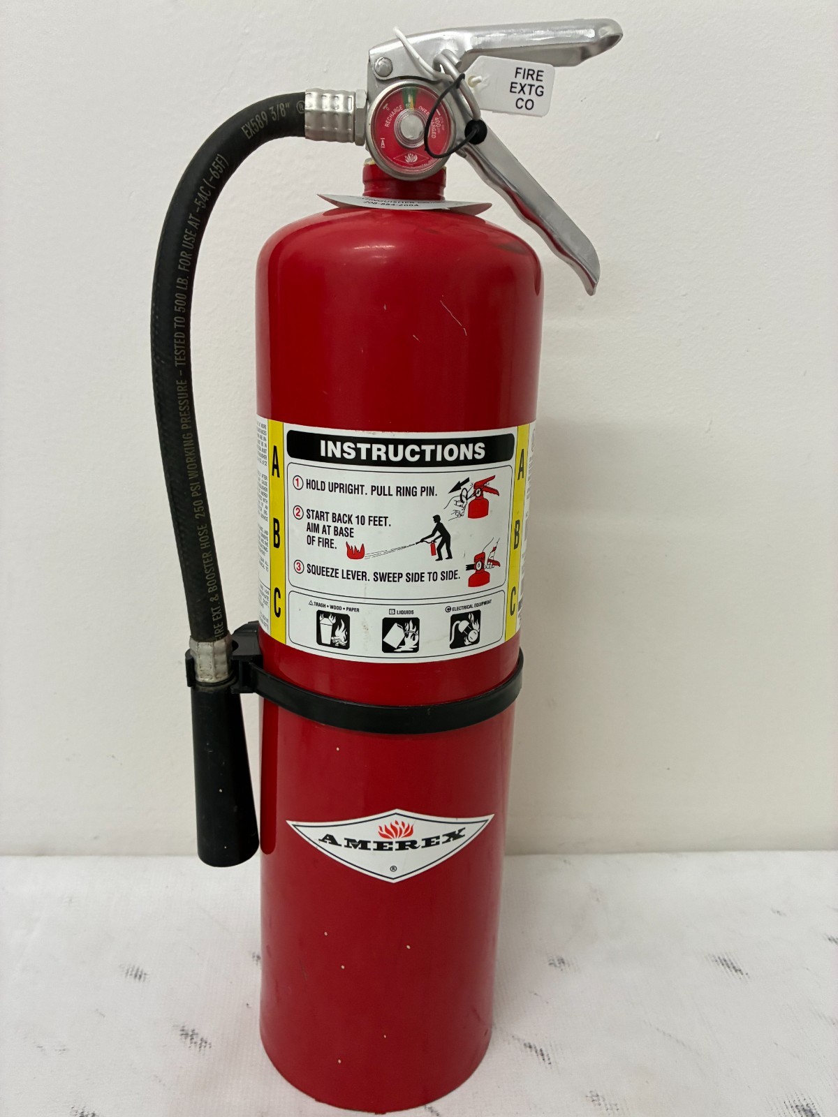 Amerex 10 lb ABC Fire Extinguisher B456 DOT 2026 Certified Hydro-Tested