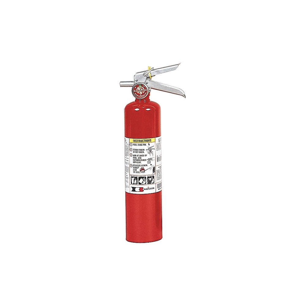 BADGER 250MB-1 Fire Extinguisher,Steel,Red,ABC 36MA26