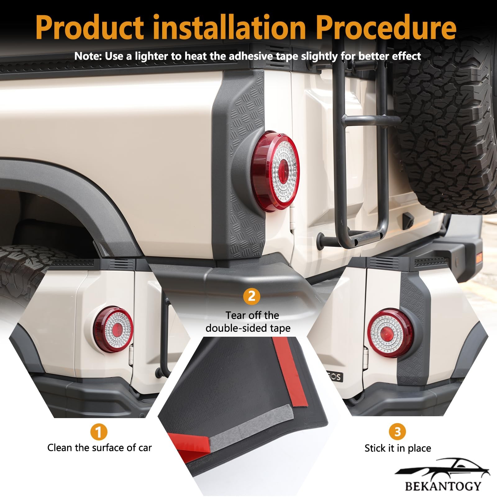 Bekantogy 2PCS Tail Light Side Guard Cover Compatible with INEOS Grenadier…