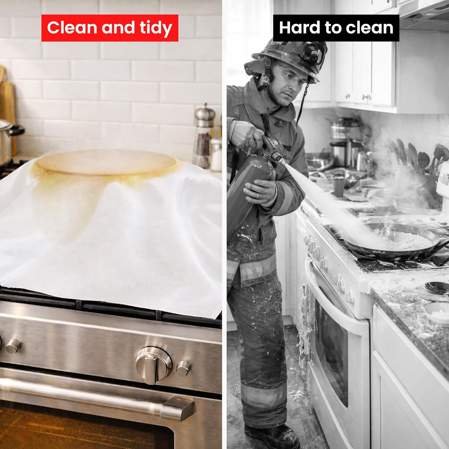 Fire Blanket for Home and Kitchen,40″ x 40″,4 Pack,Emergency Fire Blanket
