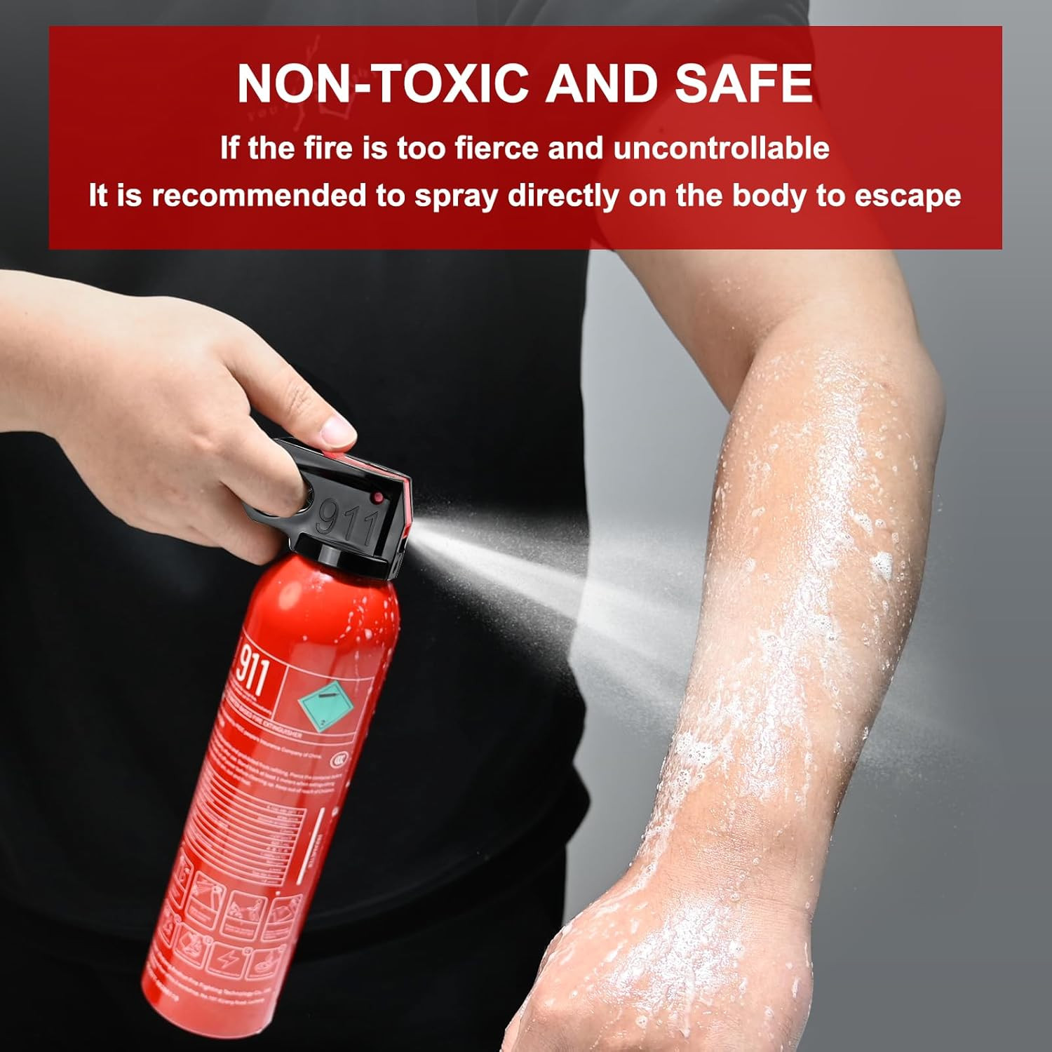 Fire Extinguisher for Home, 2 Pack Car Fire Extinguishers with Mount, 8 in 1 Por