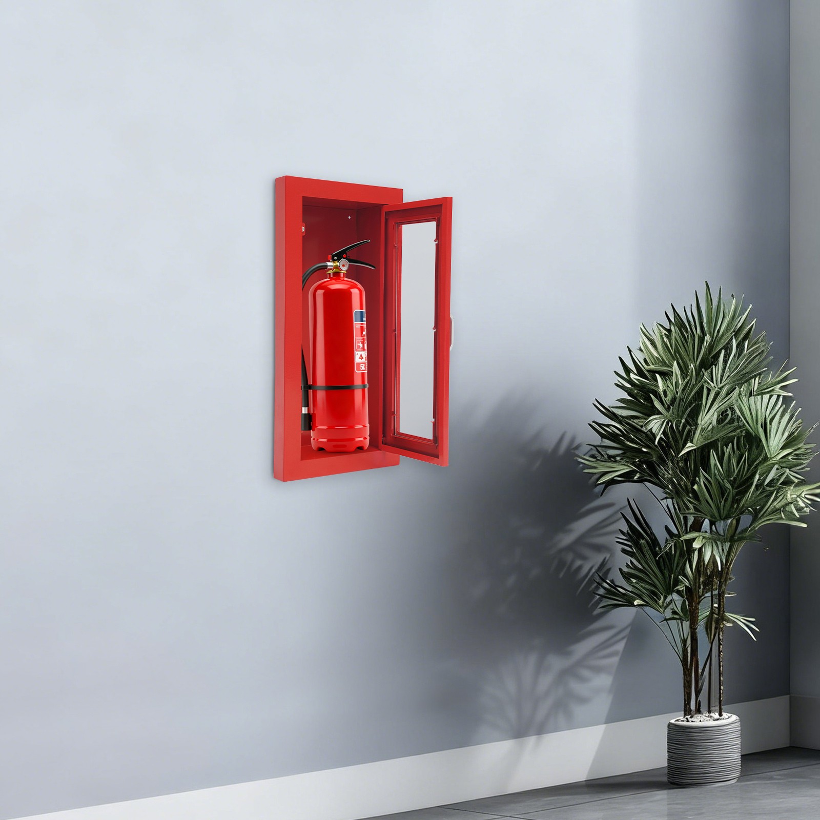 Semi Recessed Fire Extinguisher Cabinet Extinguisher Wall Cabinet Fire Extinguis