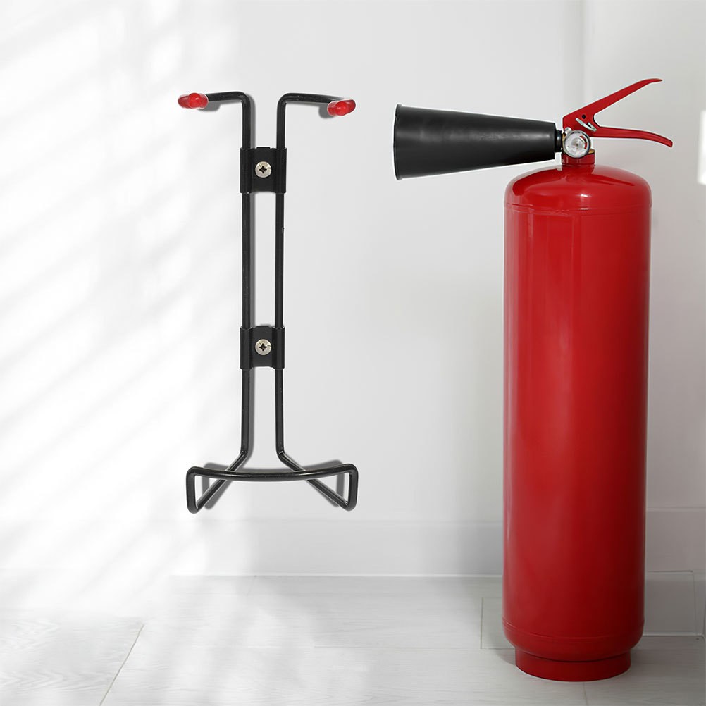 2Pcs Heavy Duty Steel Fire Extinguisher Wall Brackets Durable Mount for Home Use