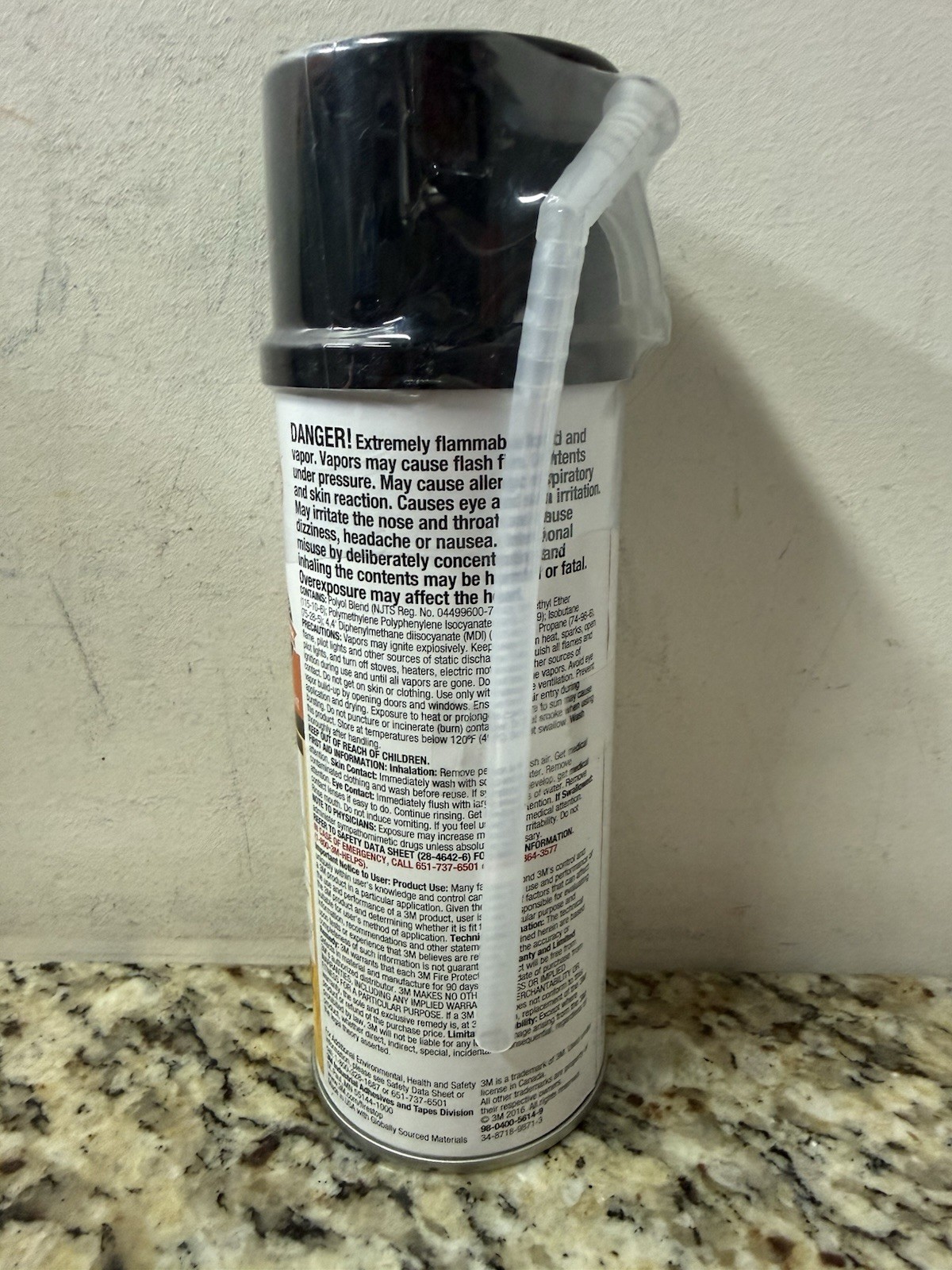3M Fire Stop Block Spray Foam 12 Fl Oz Orange FB Polyurethane Sealant One Can