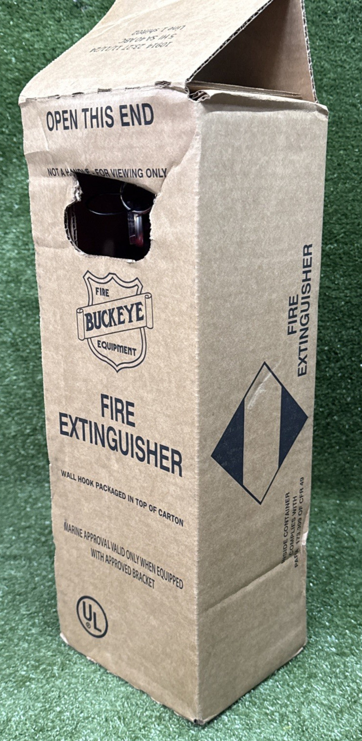 NEW Buckeye 5 lb ABC Fire Extinguisher 10914 Unused 2024 w/ Wall Bracket In Box