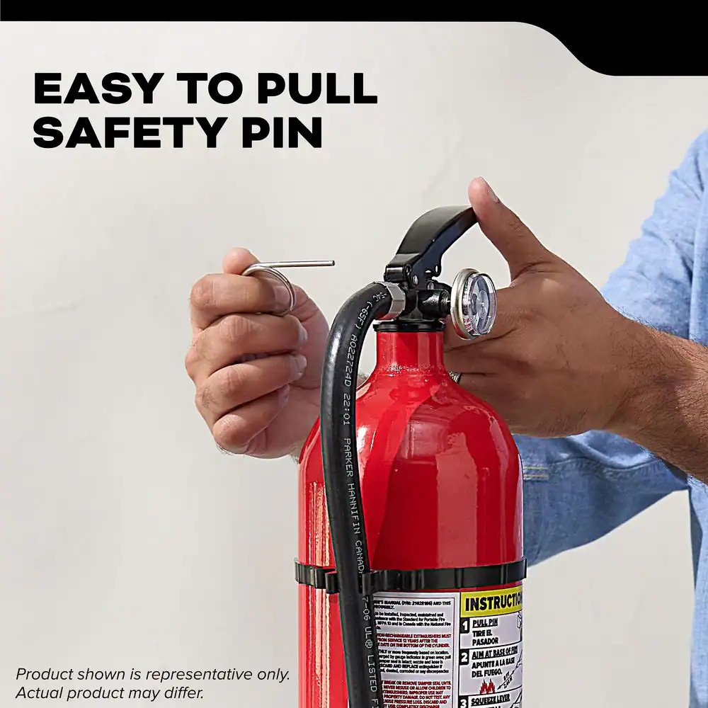 Pro 340 Rechargeable 3-A:40-B:C Class ABC 5.5 Lb. Fire Extinguisher 21030916
