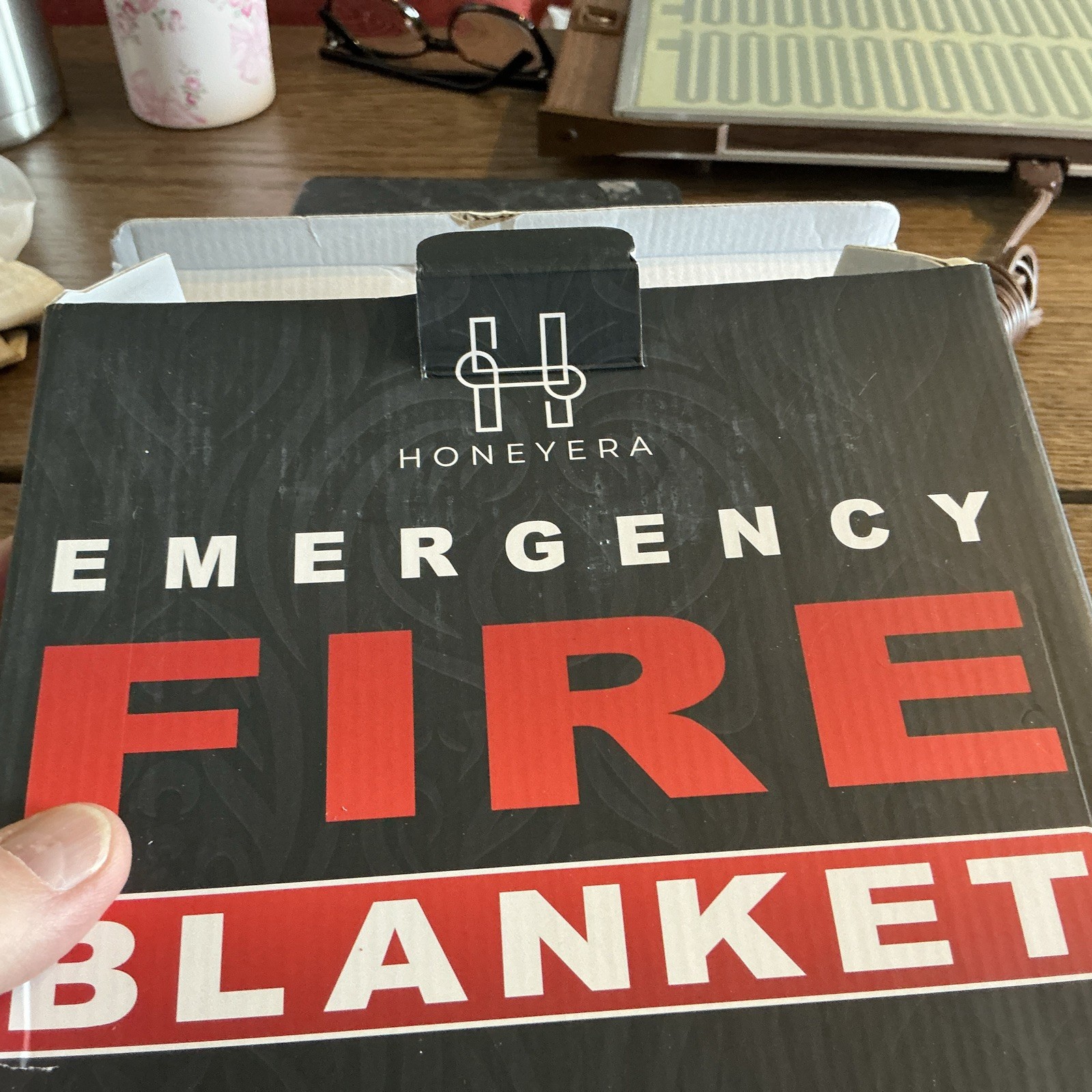 2 PACK FIRE BLANKET Honeyera Early Response Fiberglass 40″ x 40″ – NEW