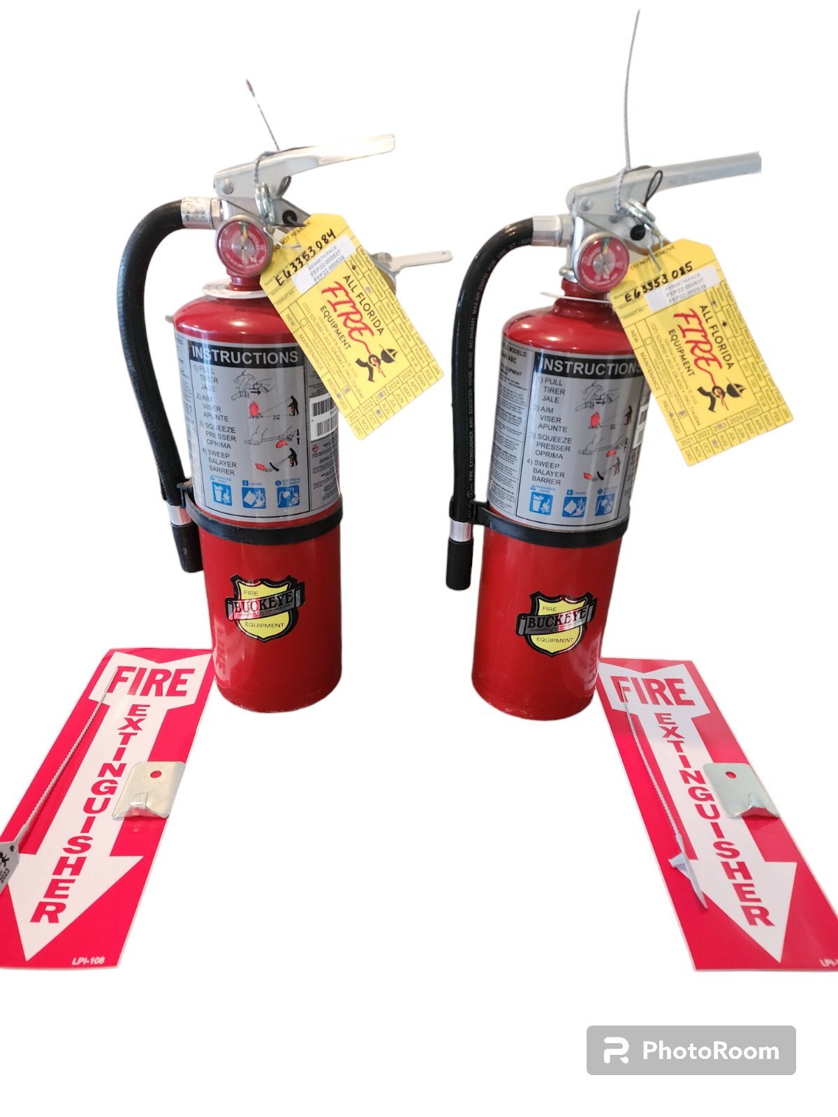 Fire Extinguisher – 5 Pound ABC Dry Chemical – Lot of 2 (Refurbished)